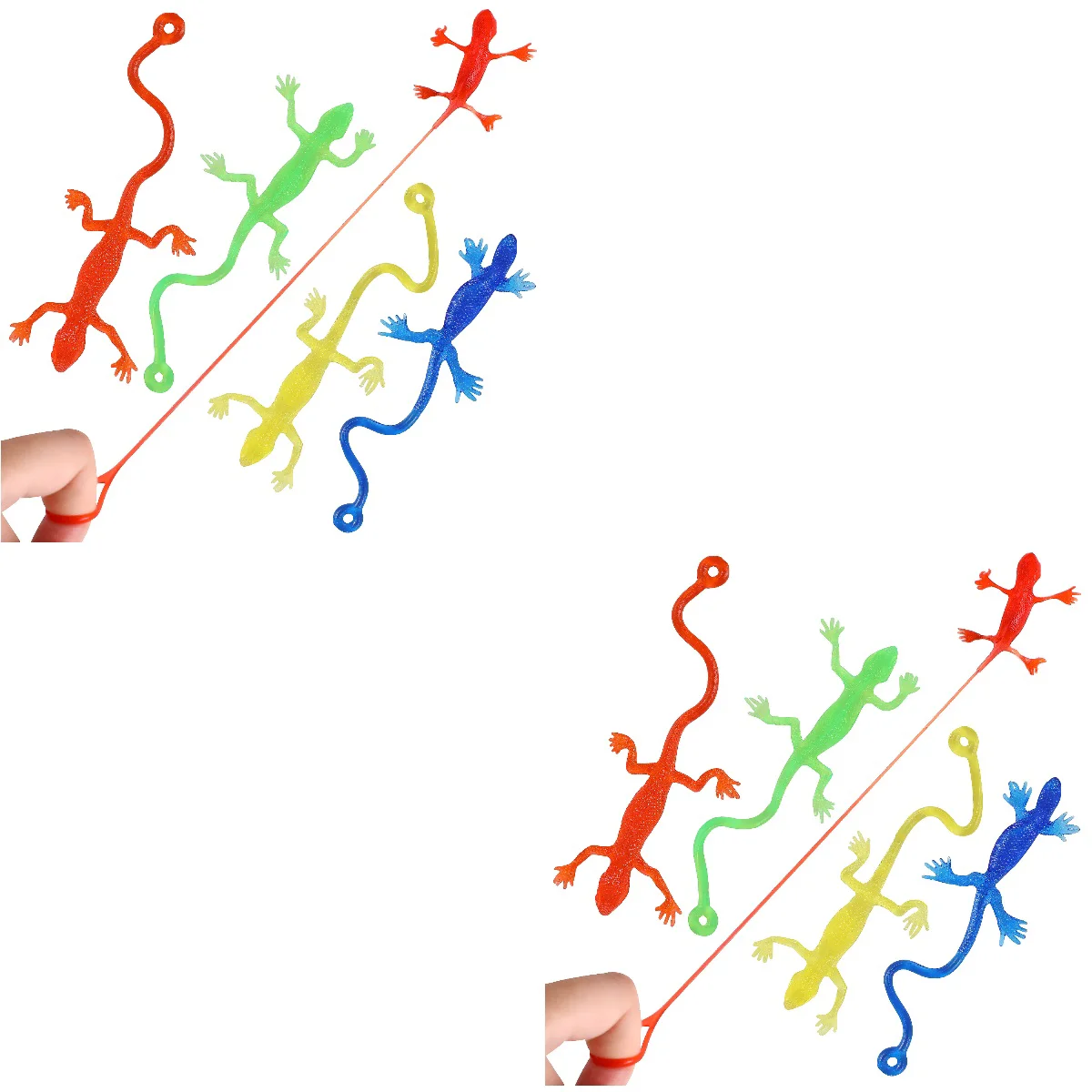 10 Pcs Lizard Toys Sticky Lizard Stretchy Lizard Toy Squishy Toys Lizard Figurines Stretchable Animals Party Bag Fillers
