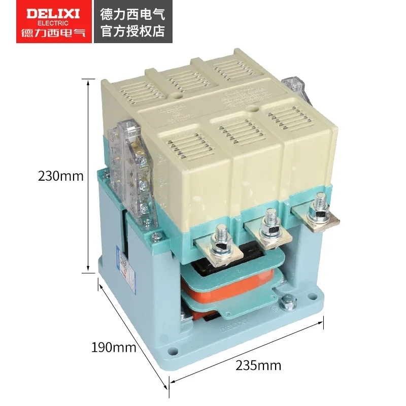 2025.4 Delixi AC Contactor CJ20-400A Coil 220V 380V Two Normally Open Two Normally Closed Three-phase