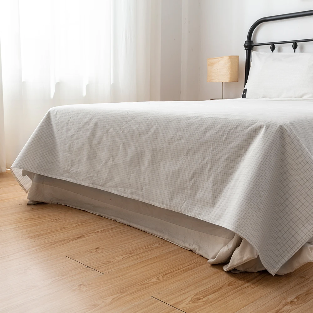 Earthing Grounding Conductive Silver Cotton Flat Sheet for Better Sleep