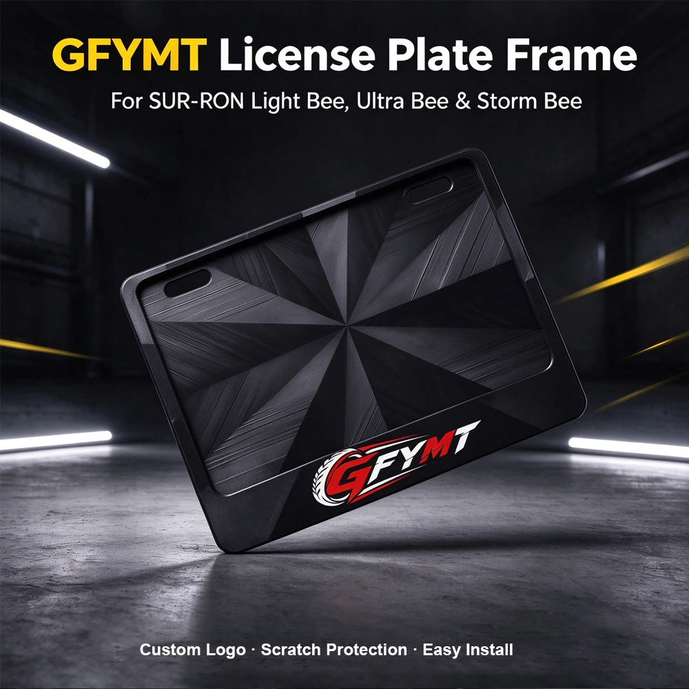 License Plate Frame For Sur-Ron Storm Bee Ultra Bee Light Bee Electric Dirt Bike Number Plate Frame Customizable LOGO Parts