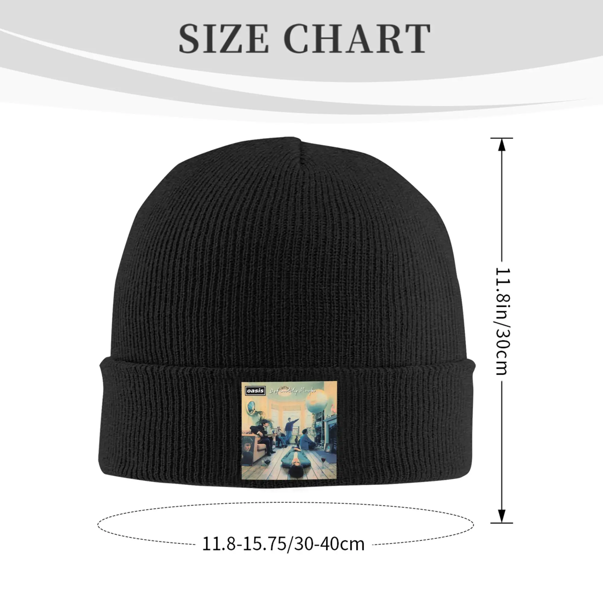 Definitely Maybe Artwork Rock Band Albums  Knit Hat Beanie Winter Hats Warm Acrylic  Street O-Oasis Cap Men Women Gifts,