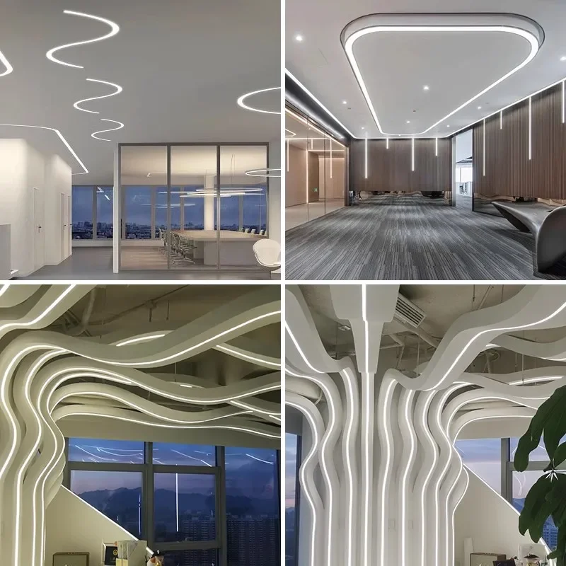 Thin Led Neon Rope Tube Bookcases Kitchen Cabinet 6/8Mm Flexible Silicone Strip Led Channel Diffuser Cover Soft Tape Ribbon Lamp