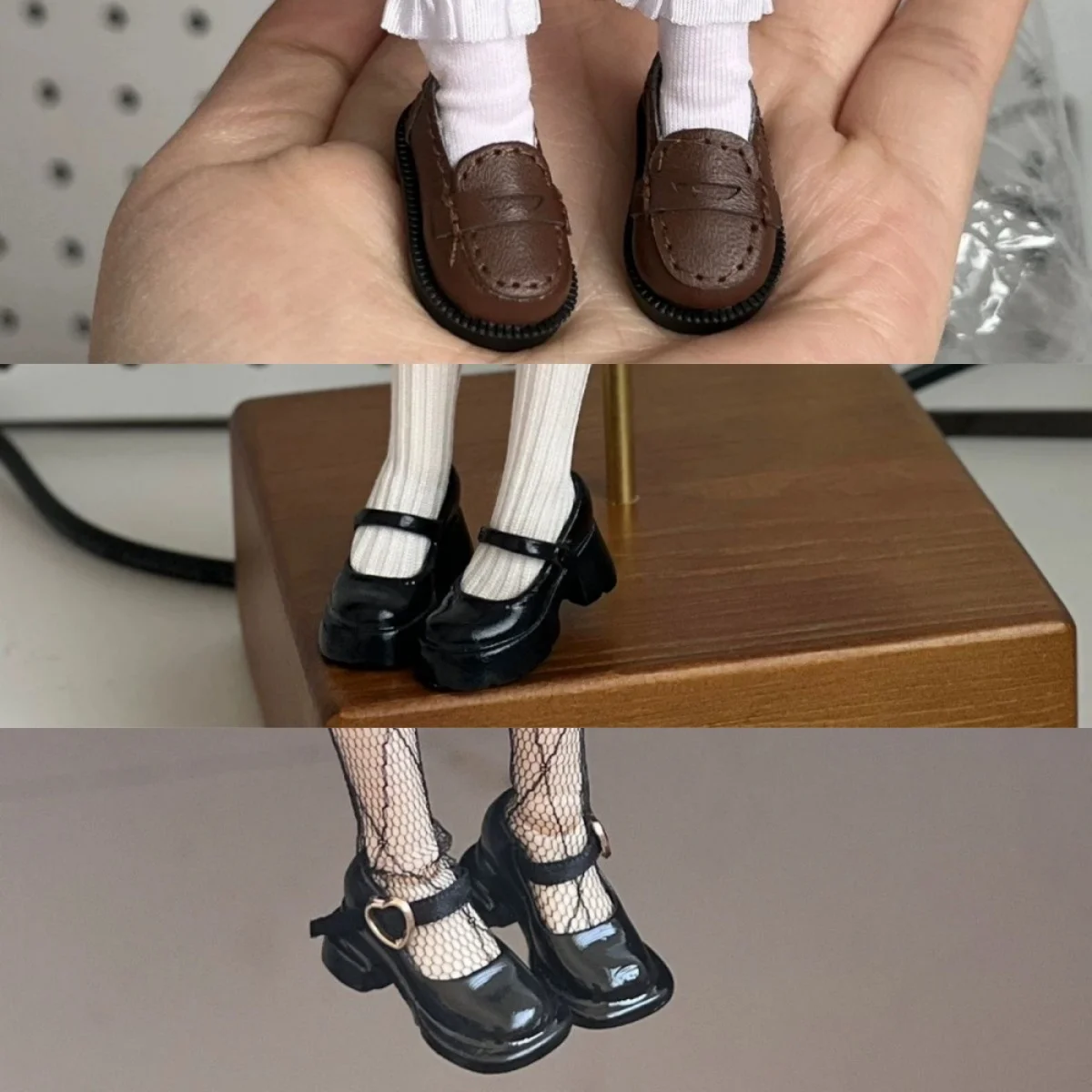 

Аксессуары для женских кукол: туфли на платформе с массивным круглым носком, подходят для кукол-фигурок, игрушек Blyth OB22 (без фигурки)