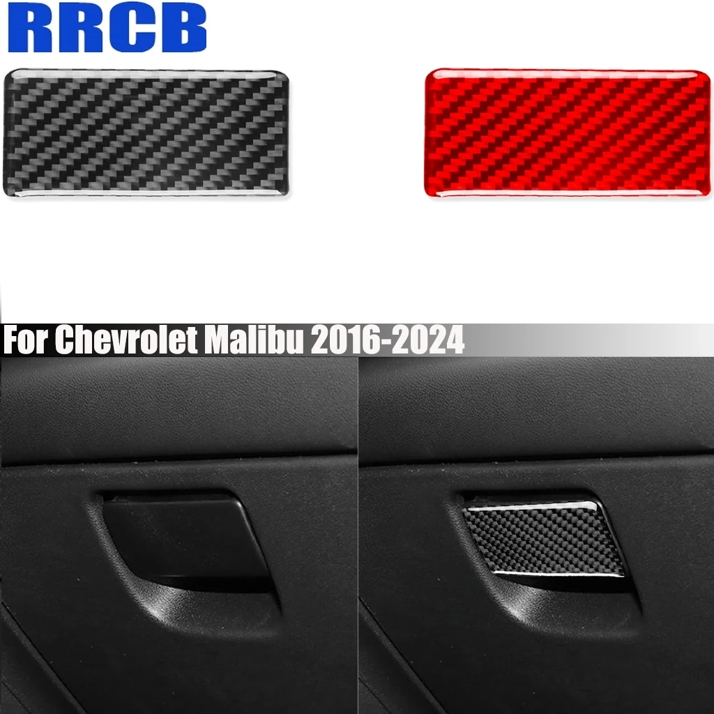 

Carbon Fiber Co-pilot Glove Storage Handle Car Accessories Interior Cover Trim Modified Sticker For Chevrolet Malibu 2016-2024