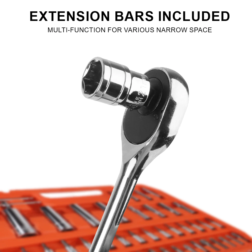 Seal Driver Installer Remover Automotive Tools Car Repair Kit Hand Tool Wheel Bearing Mechanical Socket Wrench 108 Pcs/Set