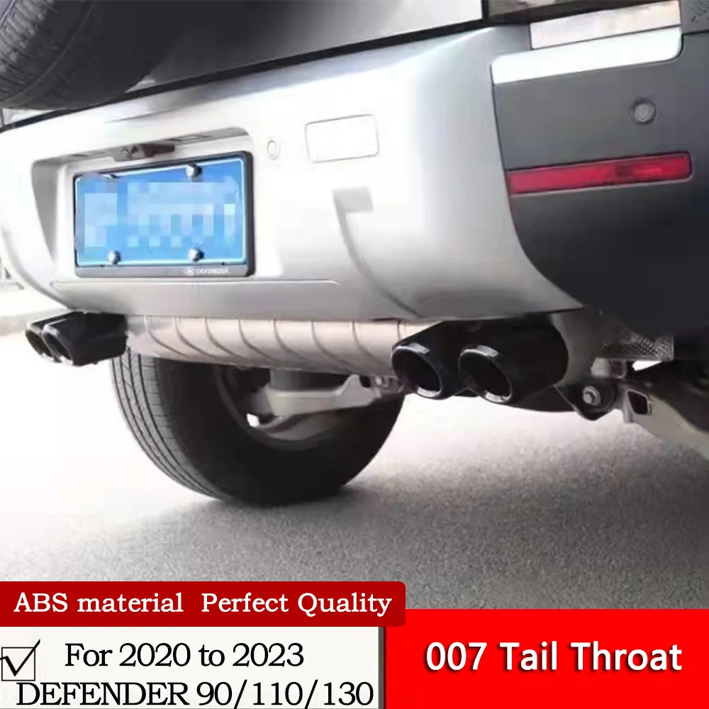 007 Tail Throat For 2020 to 2023 DEFENDER Stainless Steel Material Defender 90/110/130 Modified 007 Style Four Out Tail Throat