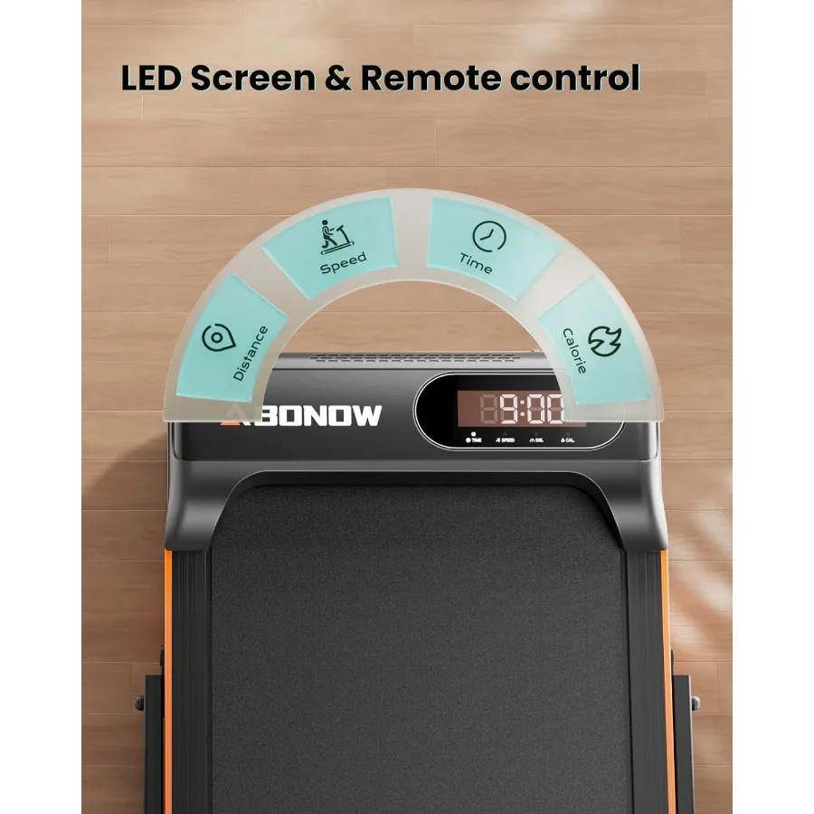 Walking Pad 2,5 PS Walking Pad mit Lenker 2-in-1 faltbare Walking Pad mit Neigung kleines Laufband mit LED-Anzeige und Re