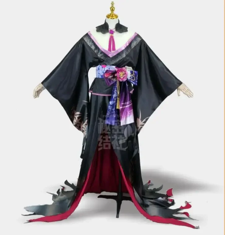 COFUN Anime Vtuber Hololive Mori Calliope Calli New Year Kimono Uniform Cosplay Costume Halloween Party Outfit For Women