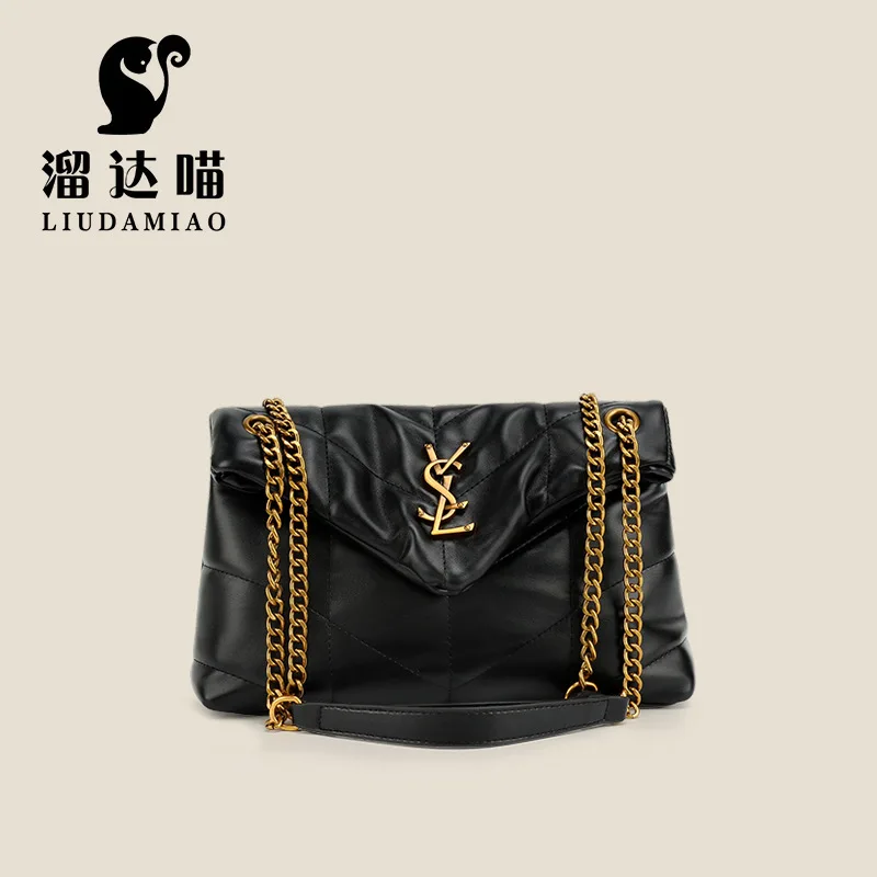 Women's bag, simple texture chain bag, women's commuting large capacity new trend fashionable shoulder bag, versatile tote bag