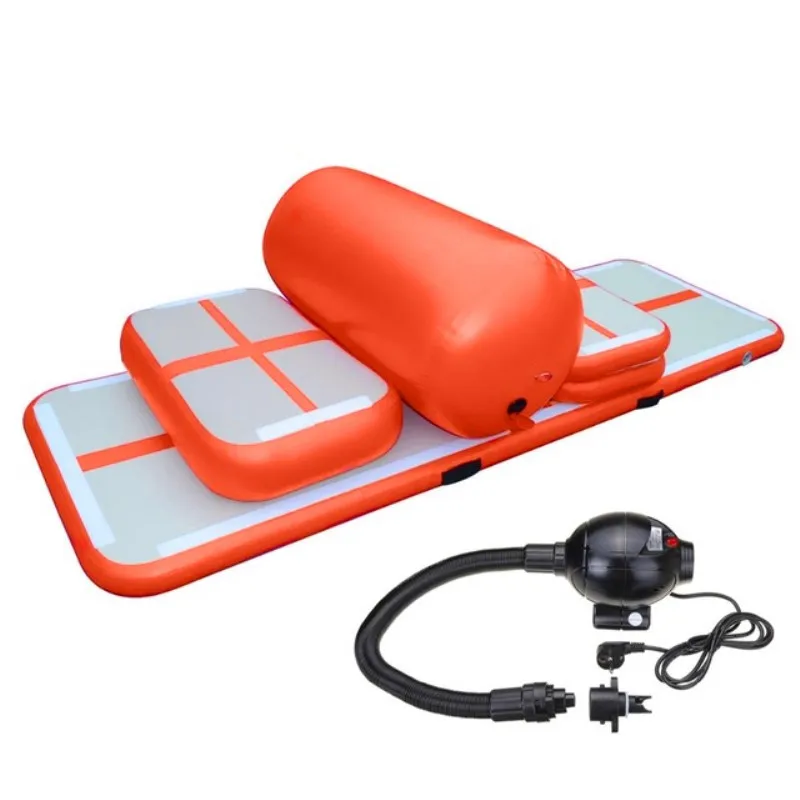 Gymnastik-Lufttumbling-Track, ein Set kleiner aufblasbarer Sprungmatten, aufblasbarer Sport-Airtrack für das Fitnessstudio mit Pumpe – Detail 1
