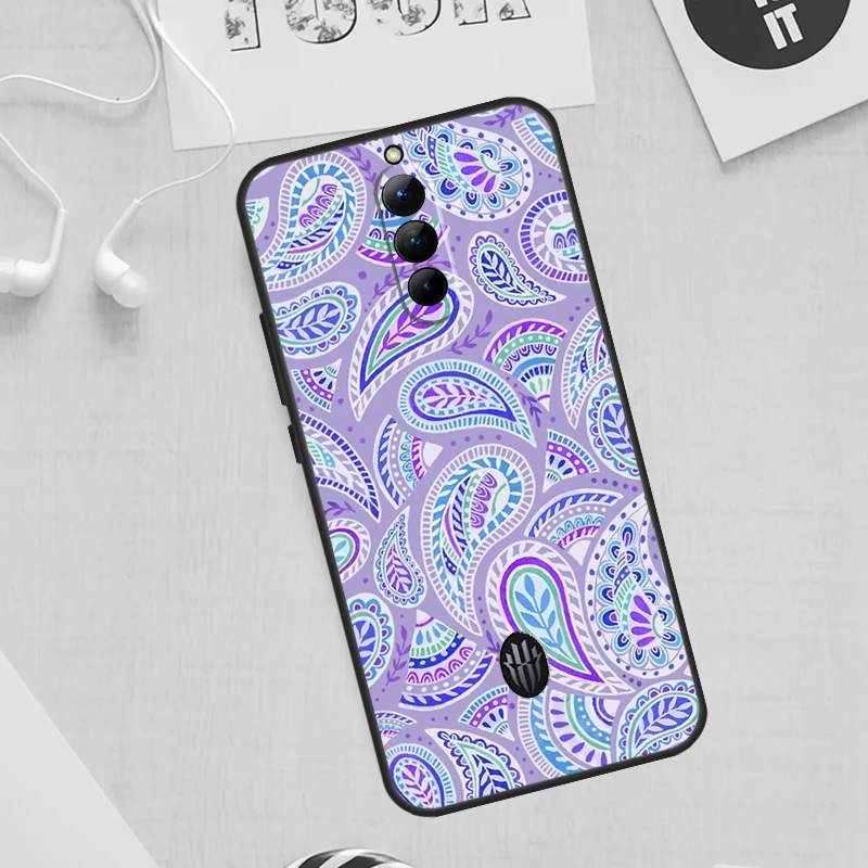 Floral Paisley Pattern Case For Nubia Red Magic 8 8S Pro Plus Red Magic 9 Pro Plus 6 7 6S 7S Pro 5G 5S 6R Cover