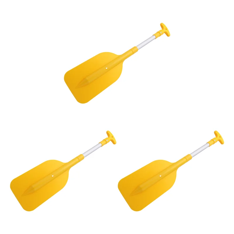 

3Pcs Telescopic Paddle Portable Collapsible Adjustable Aluminum Alloy Oar Safety Boat Accessories