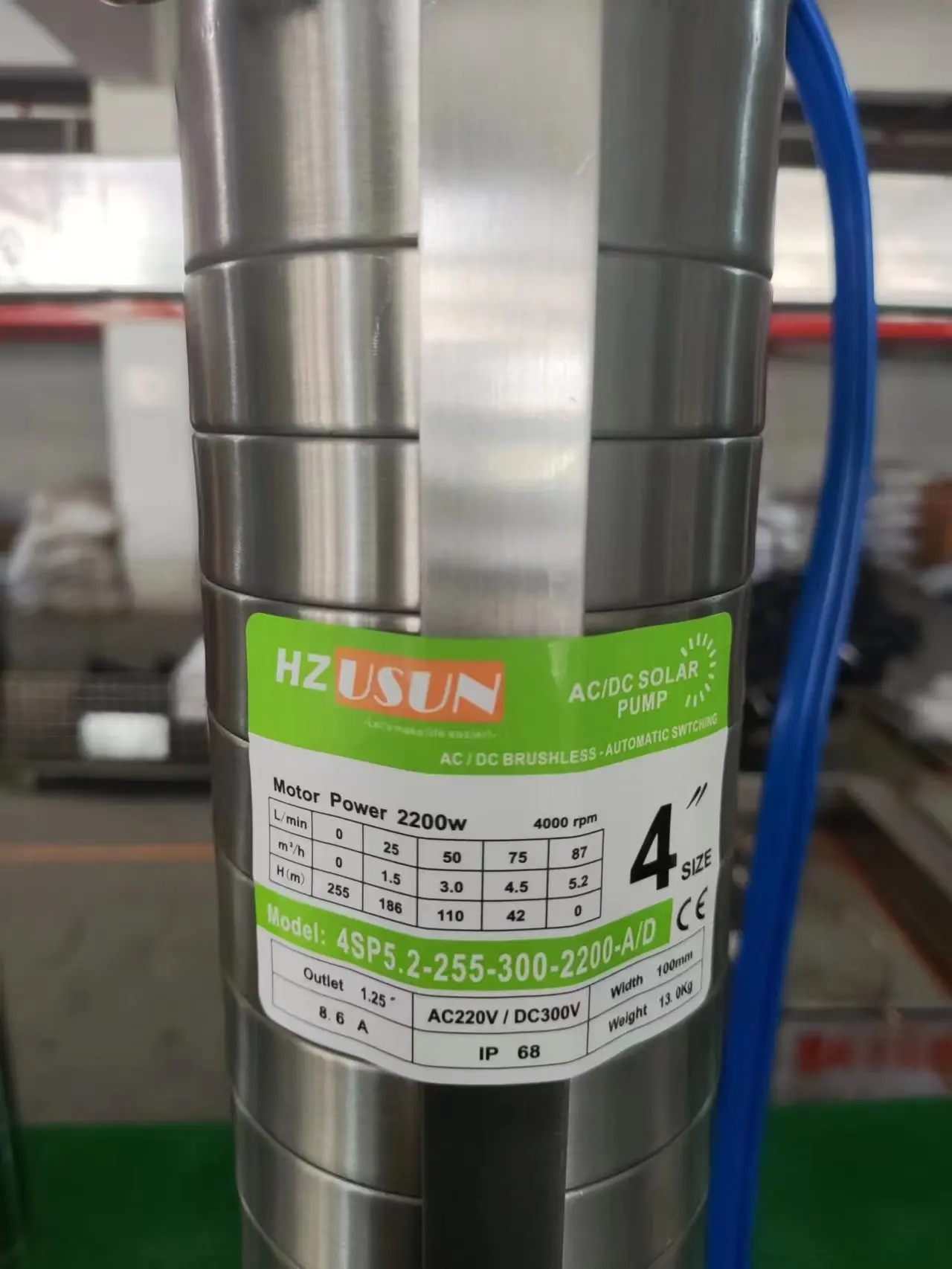 Hybrid Solar Motor Submersible Pump for 150M Deep Well Stainless Steel 4 Inch 3HP DC AC High Head Solar Energy Water Pump Price