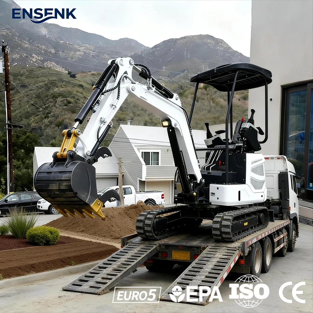 

Мини-экскаватор 0.8-2.5 тонны для сельского хозяйства и строительства, с двигателем Yanmar, европейские стандарты EPA Euro 5 CE