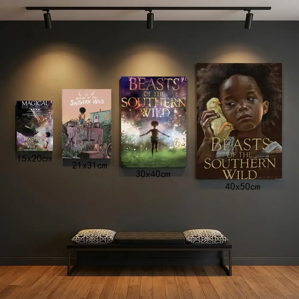 classic movie B-Beasts of the Southern-D Painting Calligraphy Boho Botanical Decor for Living Room  Elegant Home Style