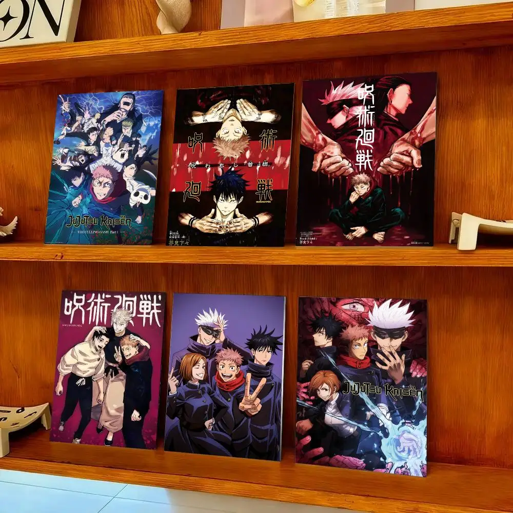 J-Jujutsu K-Kaisen Anime Poster HD Self-adhesive Waterproof Paper Sticker Suitable For Living Rooms Bedrooms Home Decor