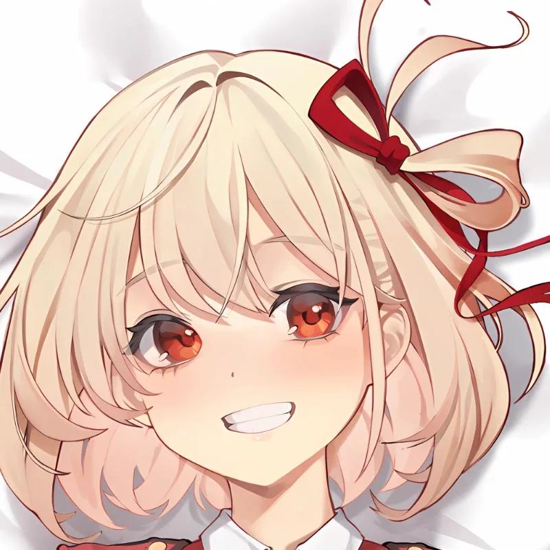 DIY Personalized Dakimakura Anime Nishikigi Chisato Pillowcase Double-sided Print Body Pillow Cover Case
