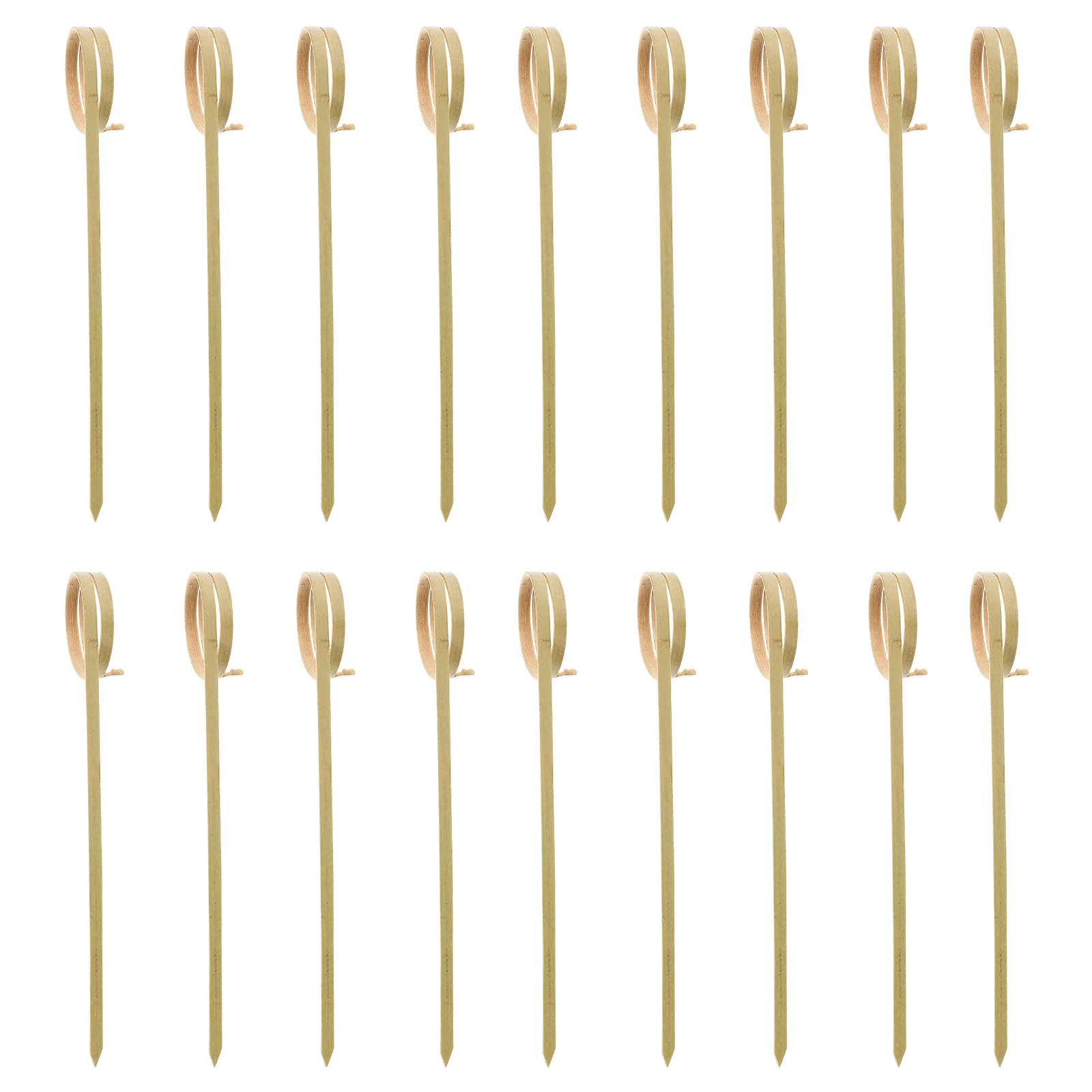 

100pcs Fruit Picks Bamboo Disposable For Cocktail Drink Appetizer Dessert Sushi Party Wedding Christmas Halloween Tool Stick