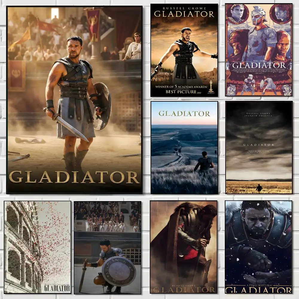 Classic Movie G-Gladiator Poster Pegatina artistica HD autoadhesiva impermeable para salon dormitorio
