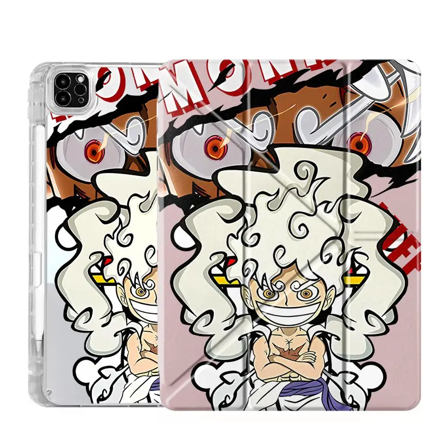 

Чехол-подставка One Piece Anime Luffy Y-Fold для планшетов iPad Mini 6, 7, Air 4, 5, M3, M2, 1, 2, M4, 11 дюймов, Pro 11-го, 10-го, 9-го, 8-го, 7-го поколений