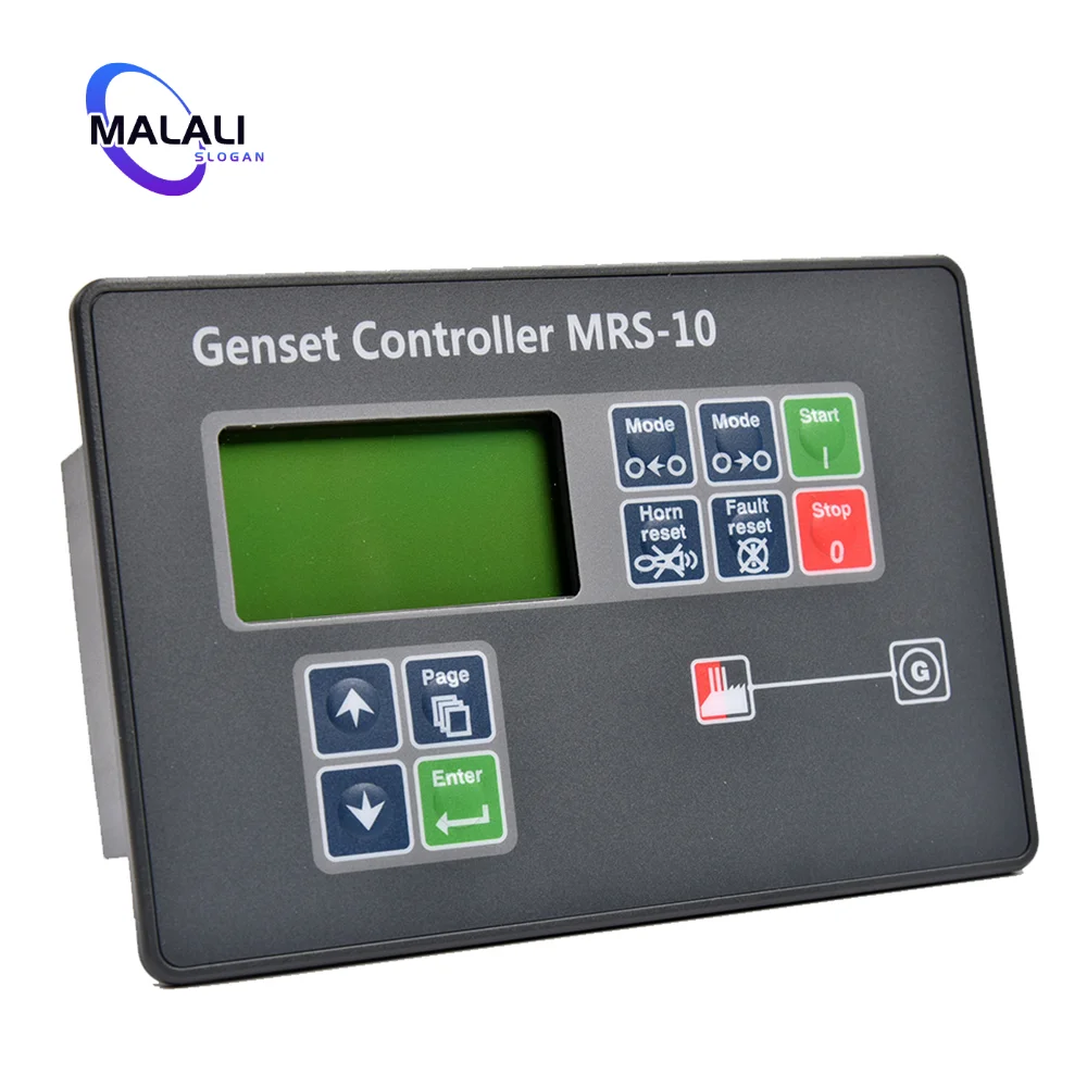 Imagem -05 - Auto Remote Start Lcd Control Protection Module Mrs10 Mrs10 Genconjunto Controller Peça do Gerador Diesel Compatível com o Original
