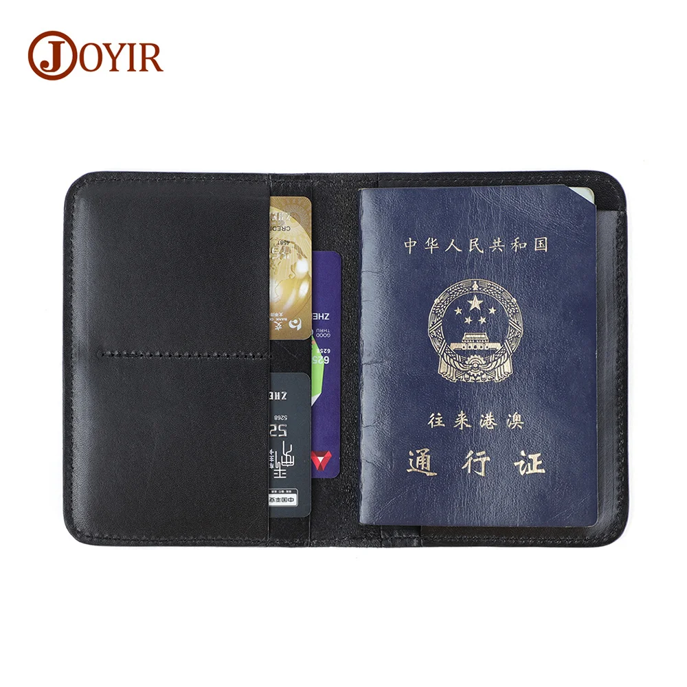 Genuine Leather Passport bag Credit Card ID Holder Fashion Passport Holder Travel Wallet Card Wallet Casual Card Holder