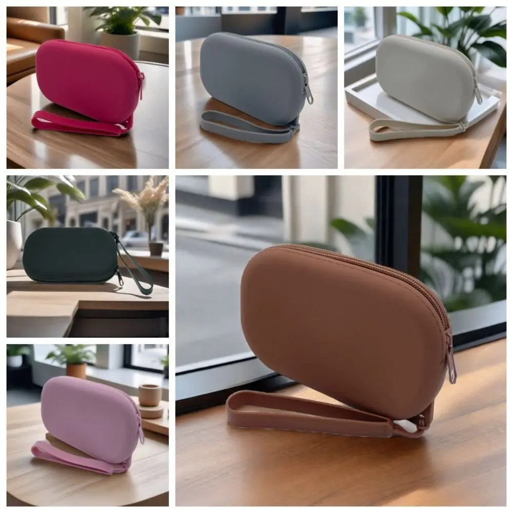 Morandi Kleur Siliconen Cosmetische Tas Rechthoek Portemonnee Multifunctionele Opbergtas Make-up Borstelhouder Grote Capaciteit
