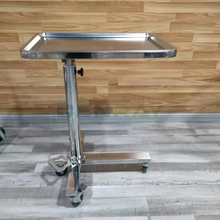 Stainless Steel Medical Professional  Cart for Surgical Instruments Hospital  Trolley  Tray Stand