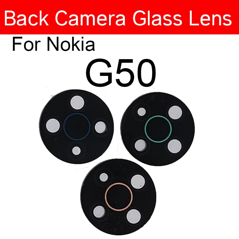 Rear Back Camera Lens Glass For Nokia G20 G50 X20 X10 C5 Endi Camera Lens Glass with Adhesive Sticker Repair Parts