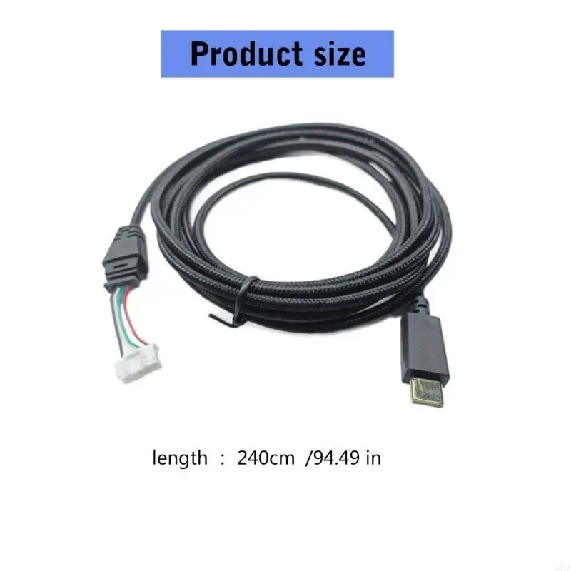 G8TA Dubility Stereo USB C Кабель наушников для гарнитур Rogdelta/Rog Deltas