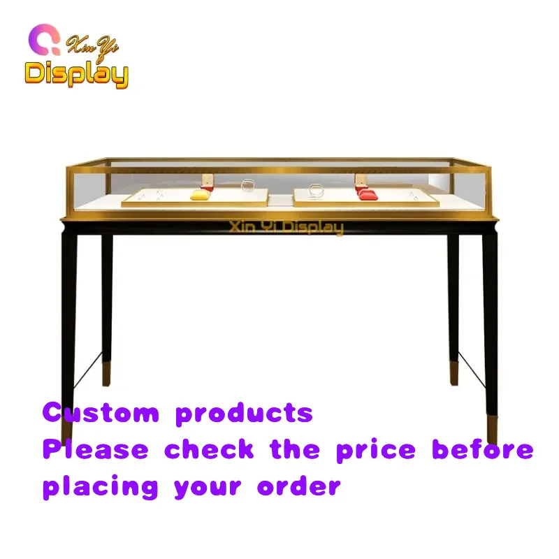 custom.Luxury Eco-Friendly Metal Stainless Steel Glass LED Light Heavy Duty Waterproof Display Cabinet High Quality Showcas