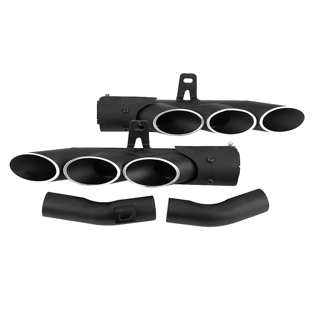 

Один комплект черной выхлопной средней выхлопной трубы из нержавеющей стали для Kawasaki Z1000 2010-2016