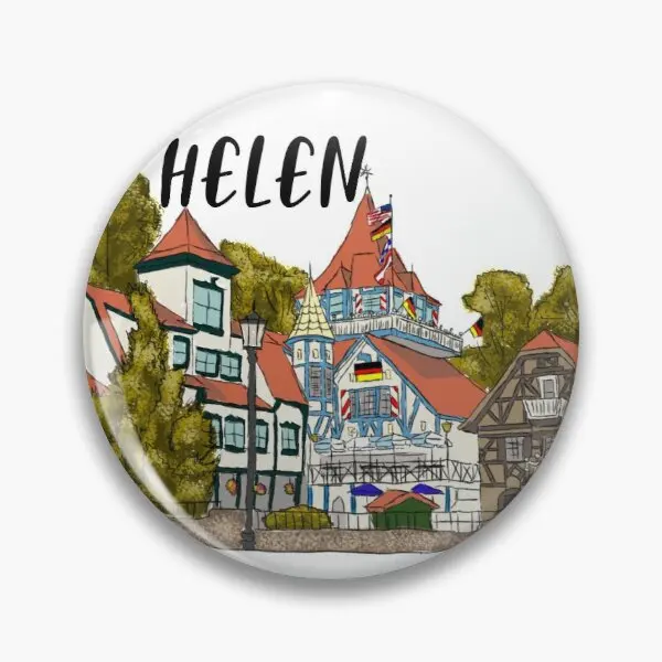 Helen Georgia  Soft Button Pin Clothes Brooch Jewelry Creative Cute Badge Cartoon Funny Lapel Pin Fashion Gift Decor Lover Metal