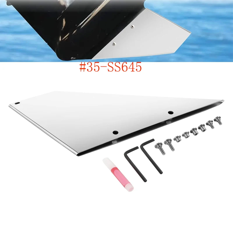

35-SS645 Skeg Guard Safe-Skeg Protector Tool Marine-Grade Stainless Steel Fit for Select Mercury Suzuki Yamaha Marine Engines