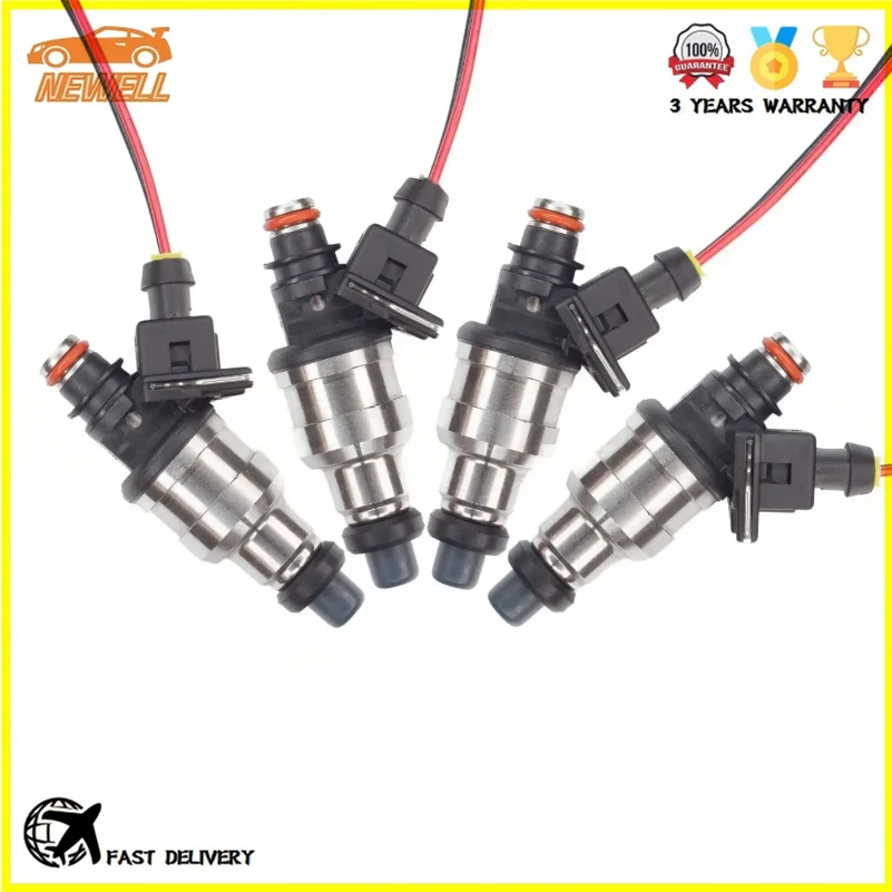 4pcs 440cc Fuel Injector For MITSUBISHI TOYOTA MAZDA EVO 7 8 9 RX-7 FC3S 13B 20B 4AGE 4G63T BT-440CC Honda B D H Series Engines