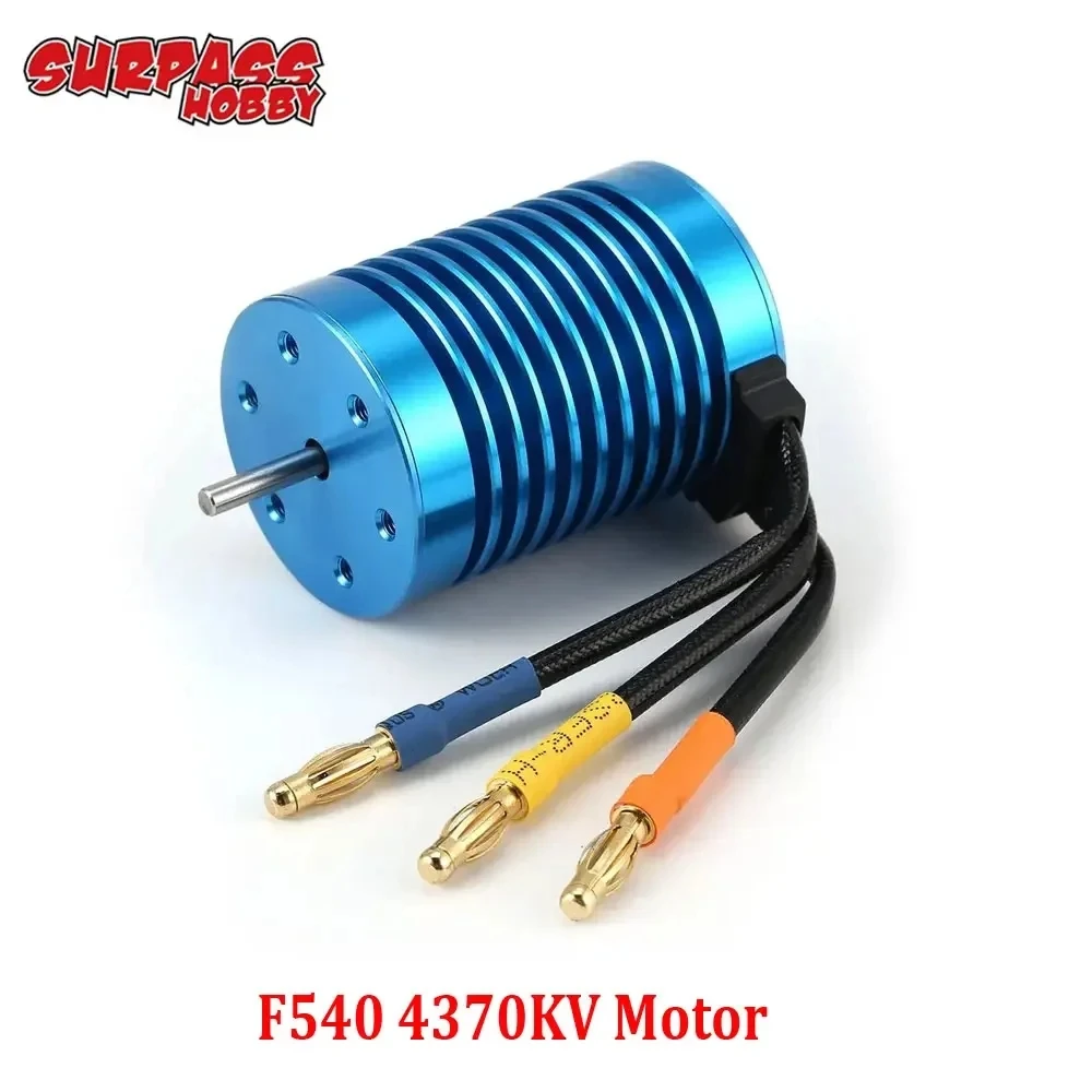 

Surpass Hobby F540 Brushless Motor 4370KV 3.175mm Shaft for 1/10 RC Car