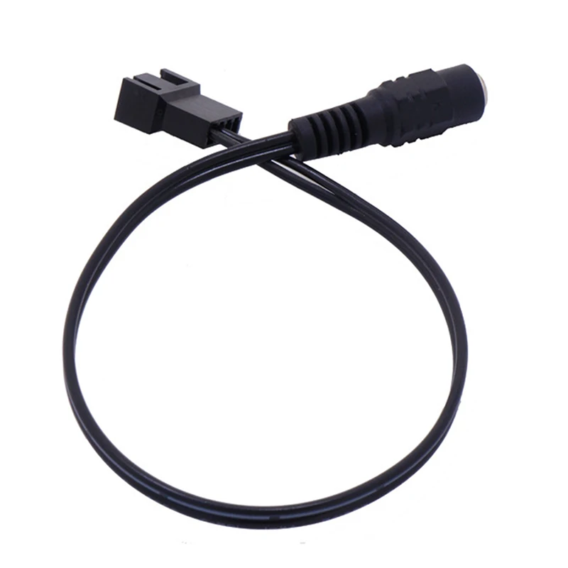 1PC Connect DC 5521 to 4Pin Adapter Cables 4 Pin Computer PC Fan Power Cable Connector Adapter 12V 30cm