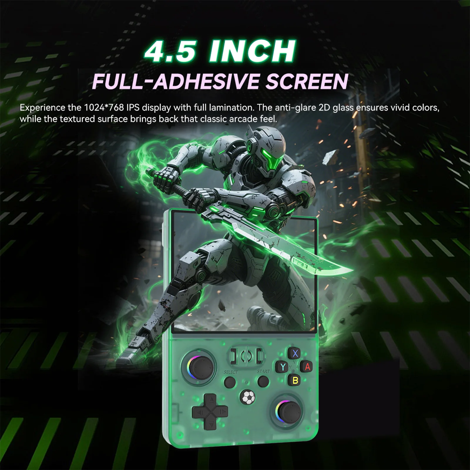 R36MAX2 Retro Handheld Game Console 4.5-Inch HD Screen 1024*768 Linux Open Souce 2026 Upgraded Portable Pocket Video Game Player