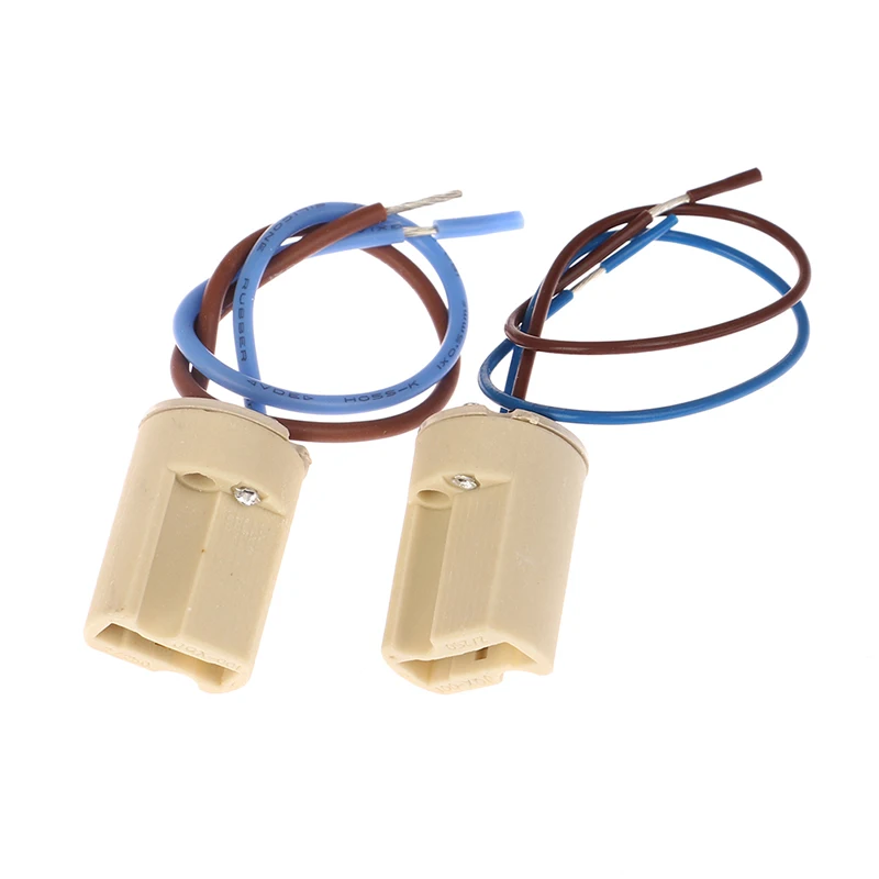 

6Pcs/lot Home G9 Lamp Base Ceramic Connector Base Socket With 15CM Line For LED Halogen Bulb Light