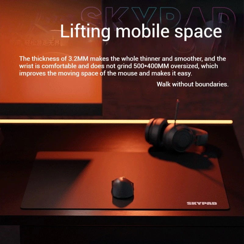 Skypad 3.0 Cloud Glass  Esports Gaming Mouse Pad  FPS Gaming CSGO Smooth Surface Boost Gaming Performance Professional Choice