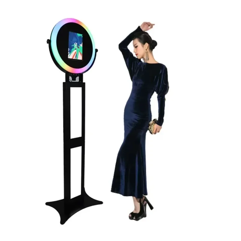 

DZ WJW CJM Усовершенствованные продукты Светодиодная подсветка Социальная будка Roamer Magic Mirror Селфи Booth для Ipad Photo Booth