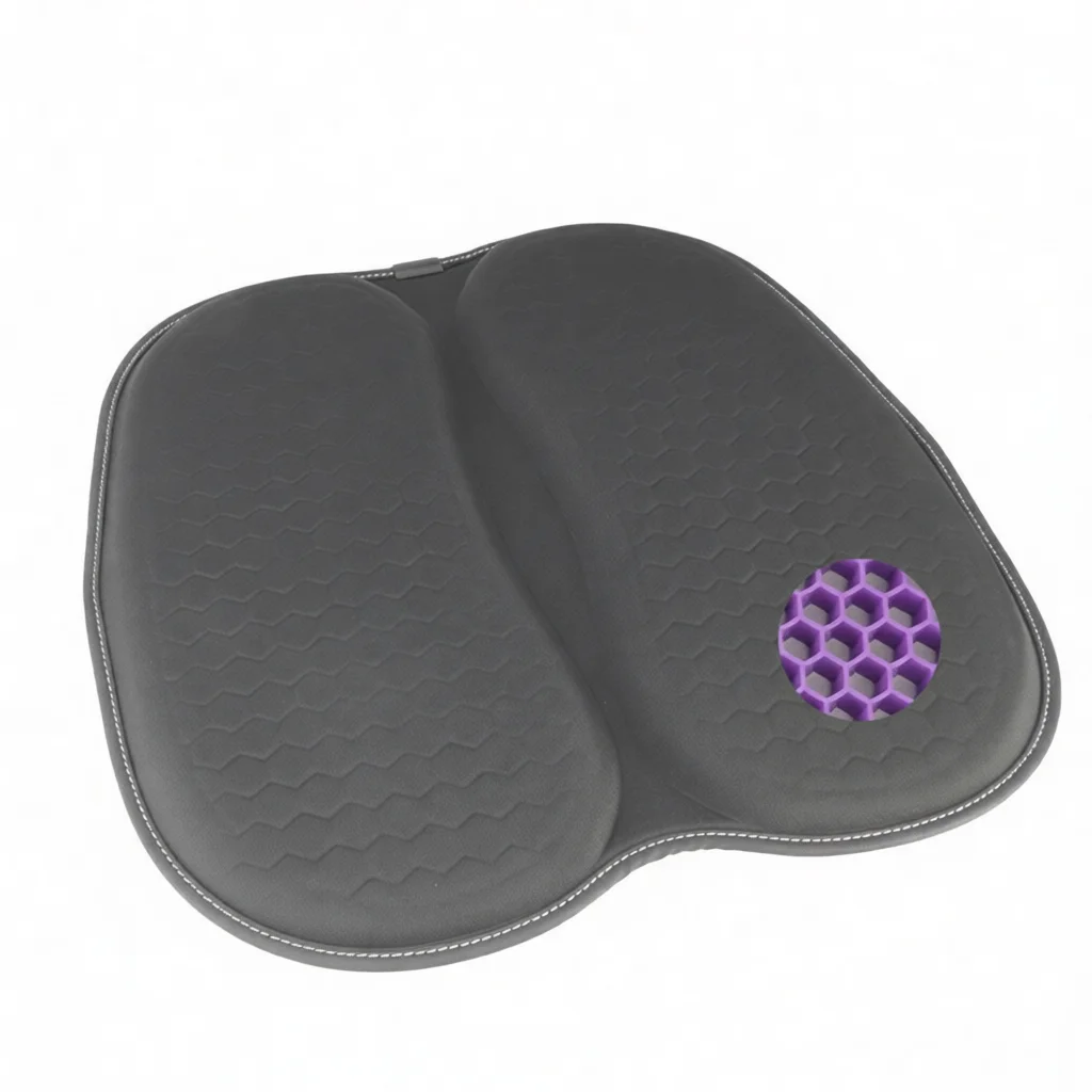 Ergonomic Gel Cushion Folding Chair Mat Comfortable Soft Pad For Home Office Car Seat Relief Back Pressure Support