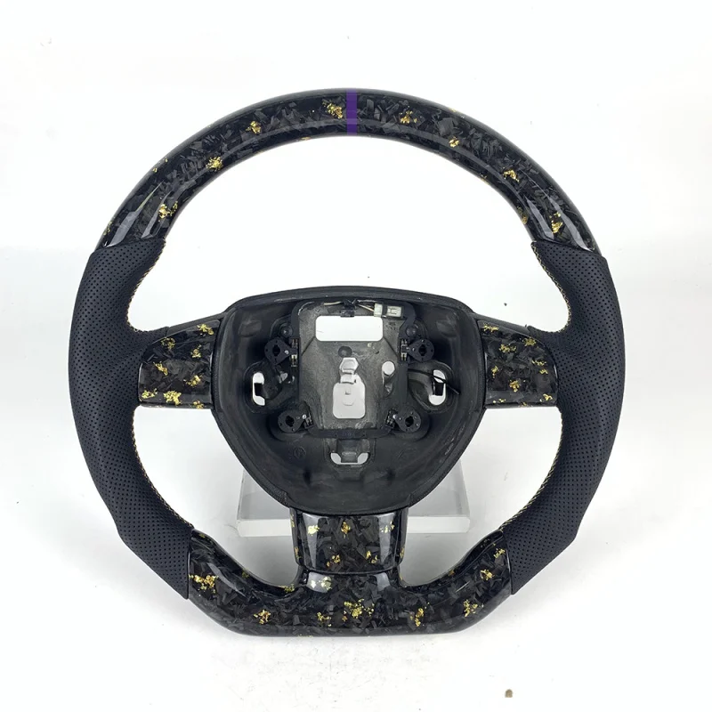 

Для Ford Focus MK2/MK3 | Перфорированный кожаный руль из натурального кованого углеродного волокна | Настраиваемый