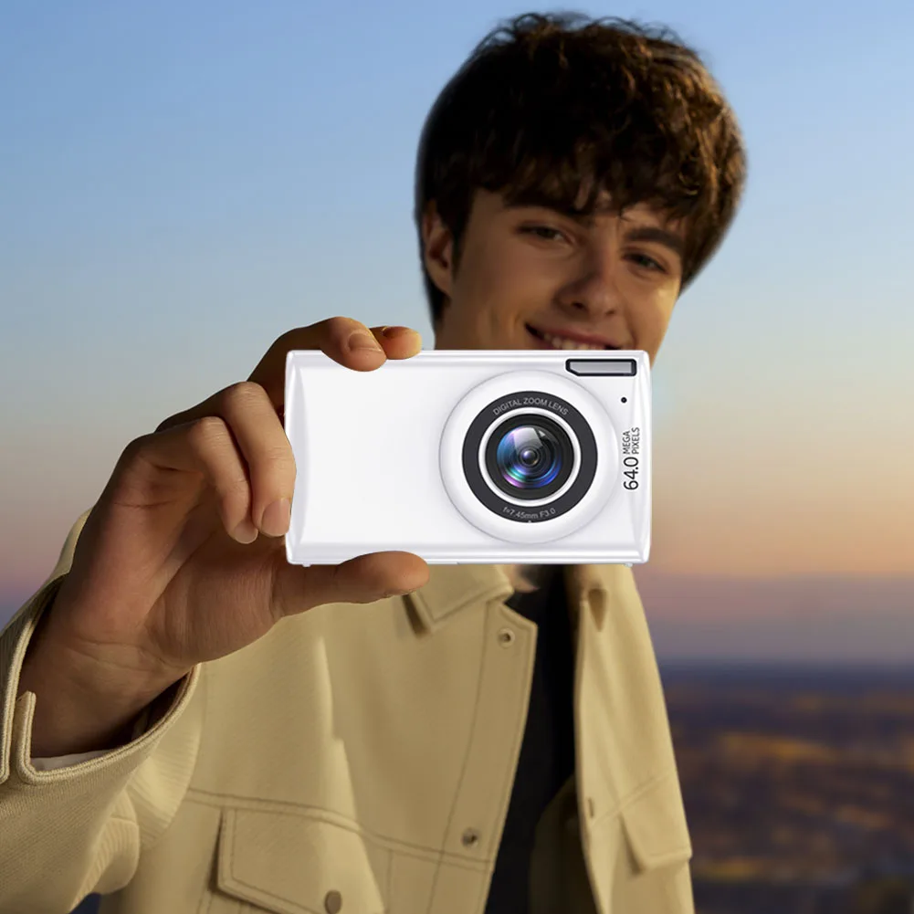 4K Digital Camera Video Camera 18X Digital Zoom 64MP Compact Cameras Autofocus Point Shoot Camera for Beginner