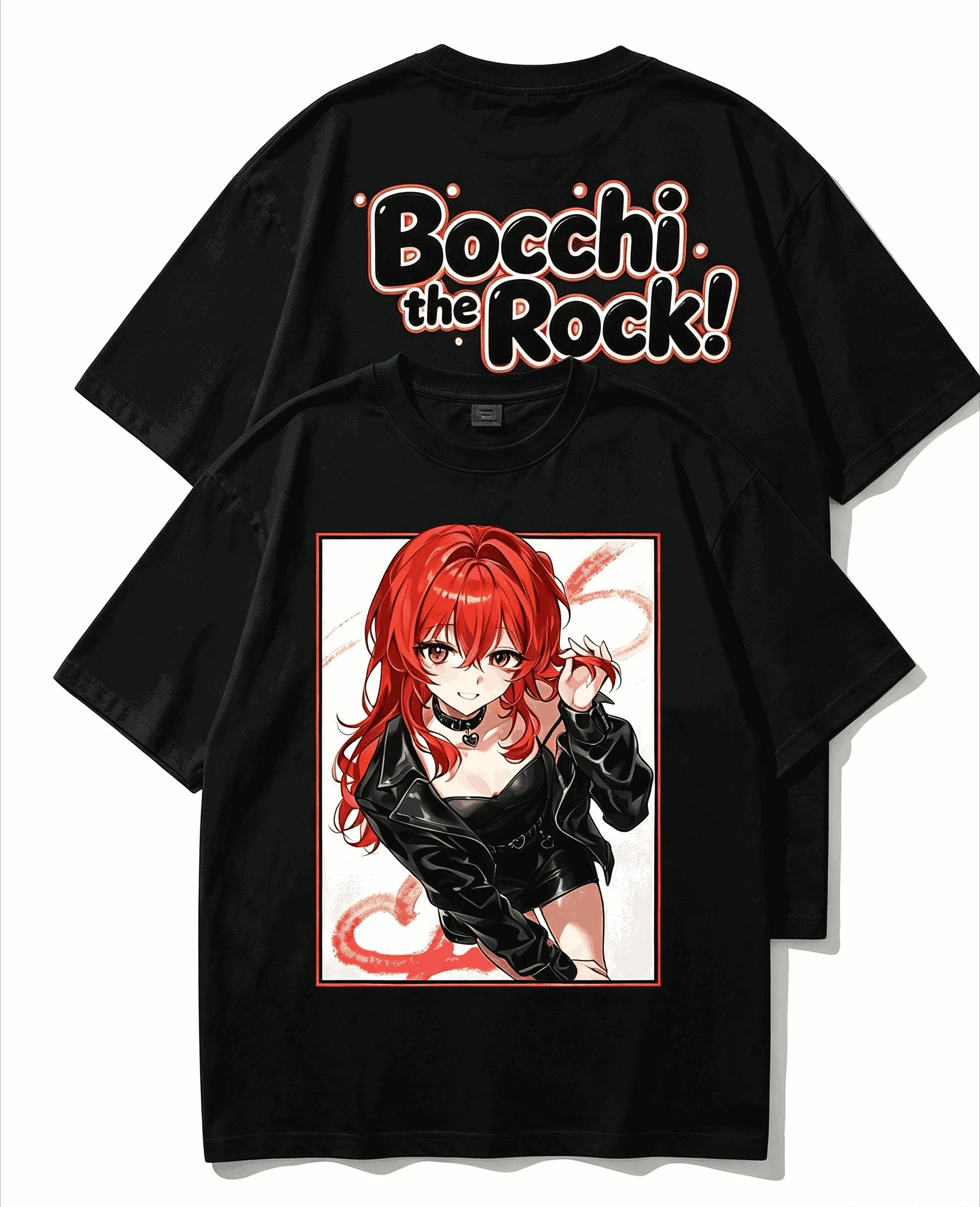 2026 Summer Hot Sale Anime Bocchi the Rock Kita Ikuyo T Shirt Vintage Harajuku T-shirt Y2K Unisex Cotton Gothic Round T-shirt