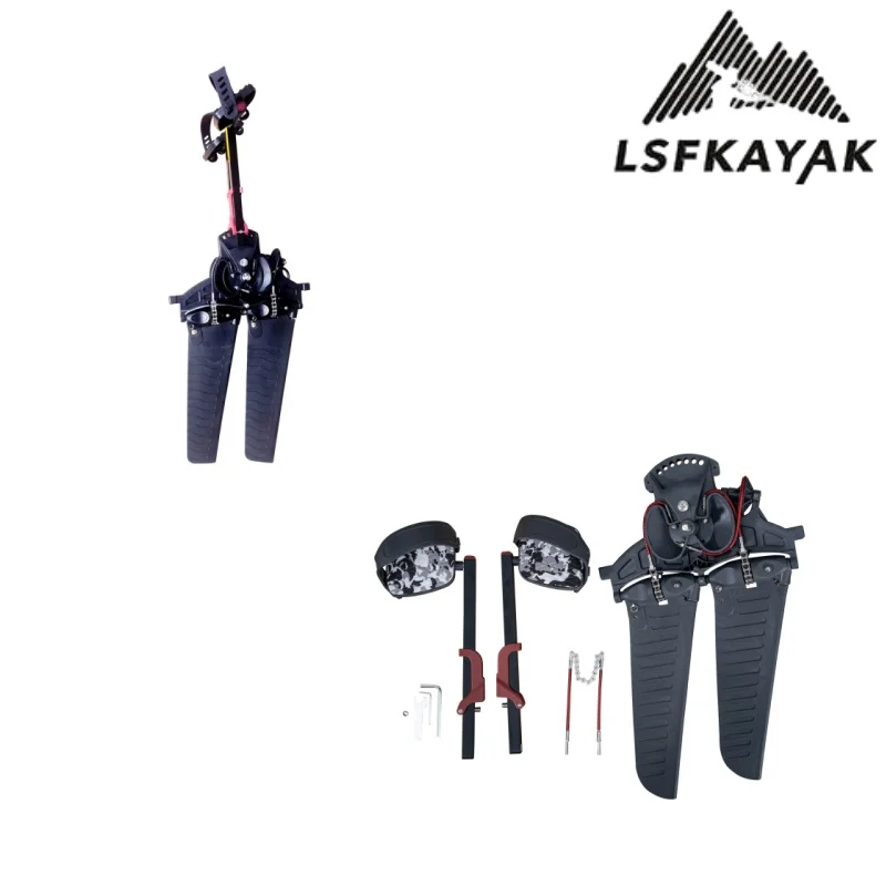 STLFFIN Pedal Drive Fishing Kayak Steel Hull & Plastic Material Outboard System Controlled Foot Waterplay Crafts Accessory