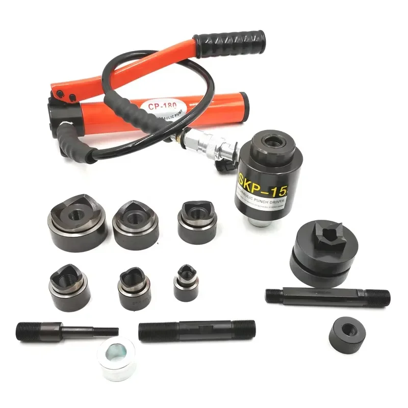 Hydraulic Punch Set Manual Hole Cable Steel Sheet SKP-15 Rectangle Square Hole Puncher