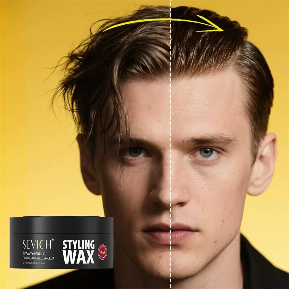 

Men's Hair Styling Wax Long Lasting Fixing Cream Non Greasy Fluffy Texture Hair Clay Mud Professional Salon Refreshing Hair Wax