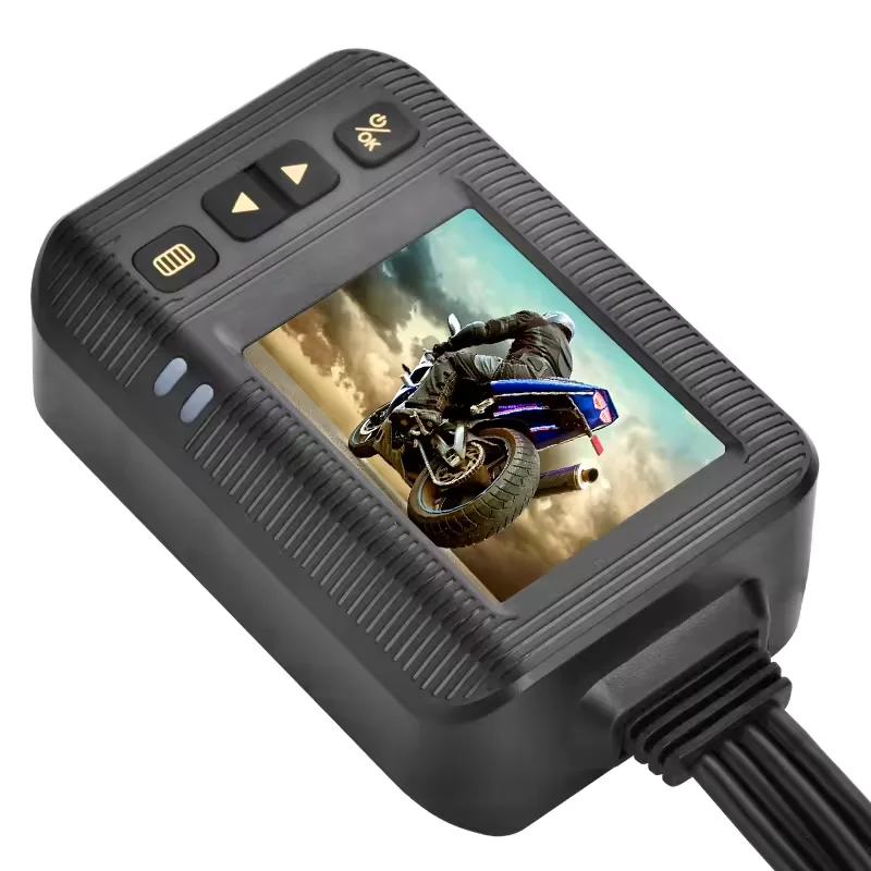 

2'' Mini Full HD 720P+1080P Dual Lens Motorcycle DVR Camera 12V Video Recorder Rear View Dash Cam for Bike Motorcycle