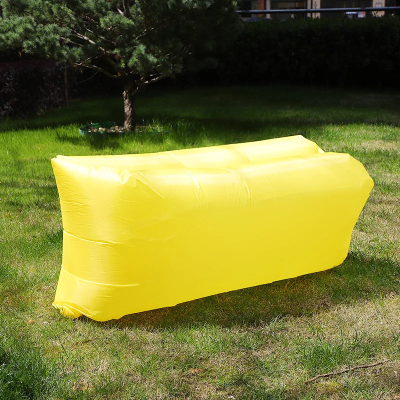 سريع أريكة قابلة للنفخ التخييم الهواء المتسكع الشاطئ كيس النوم المحمولة طوي أريكة هوائية للسفر نزهة في الهواء الطلق كرسي سرير كسول